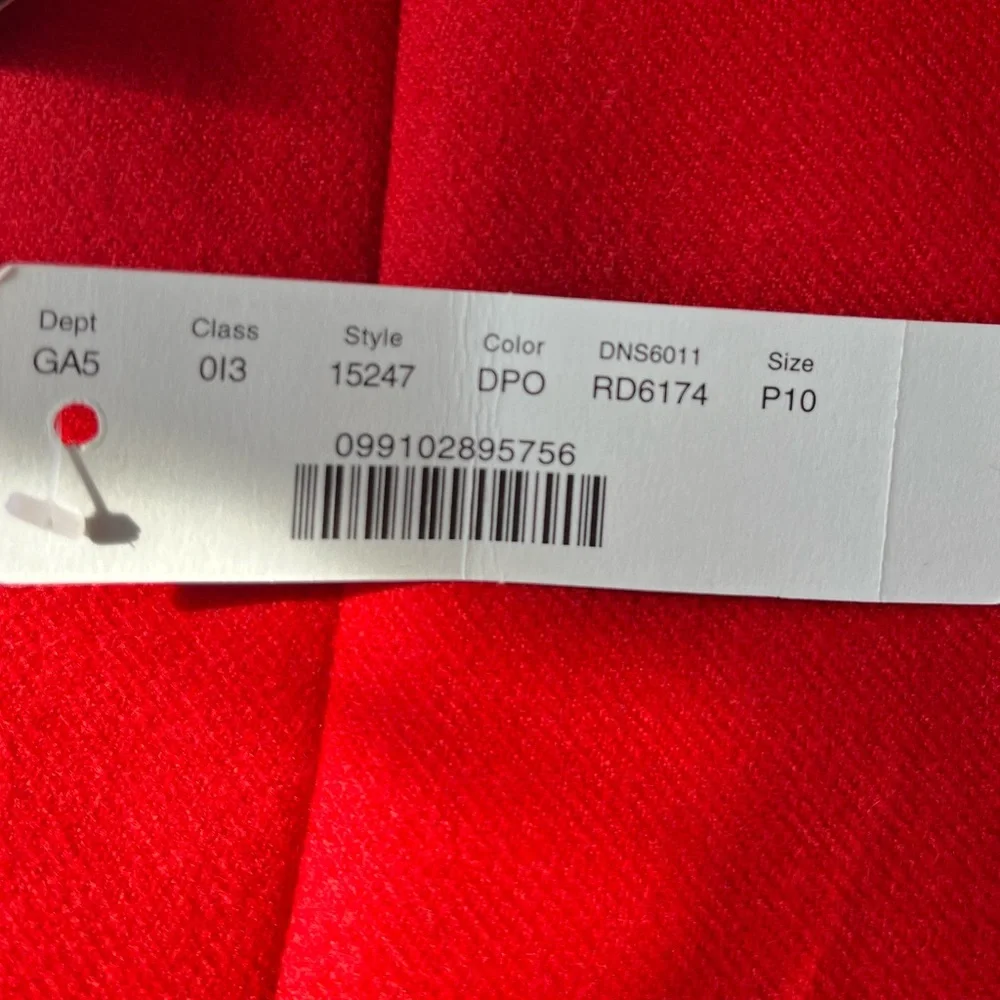 J Crew 100% Wool Chic Red Pencil Skirt for Women Business Casual - Picture 9 of 9
